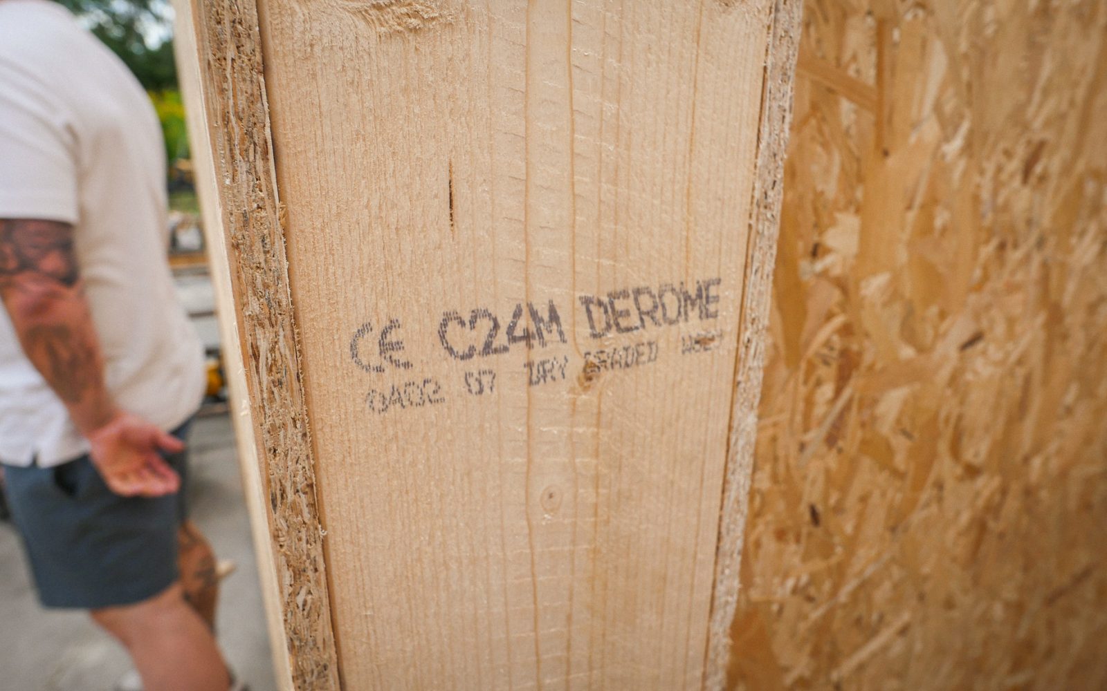 Oznaczenie drewna konstrukcyjnego C24